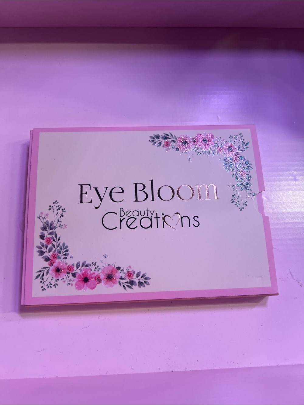 Beauty Creations Pink Floral Eye Bloom Wall Art